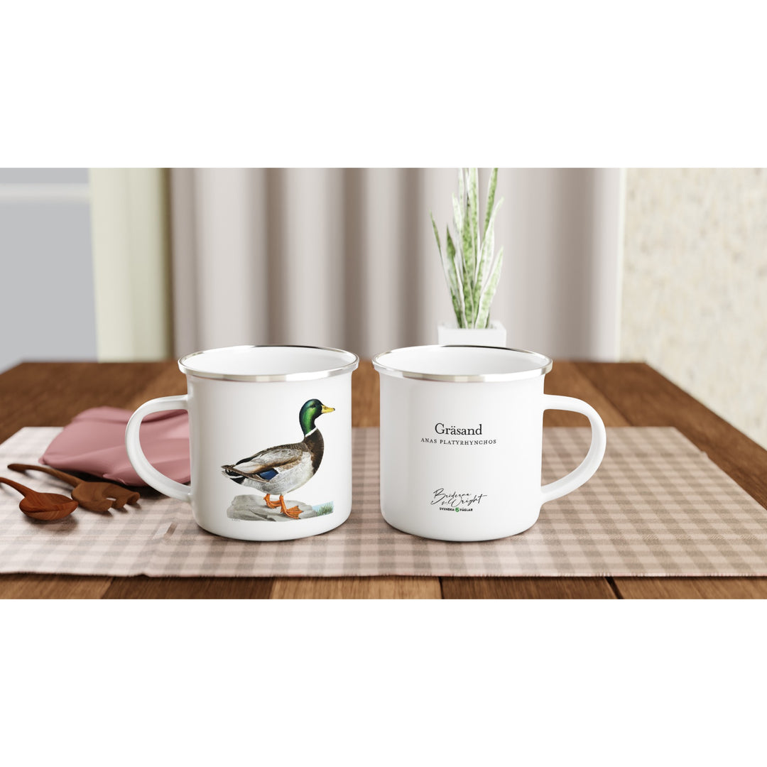 Emaljkopp med Gräsand