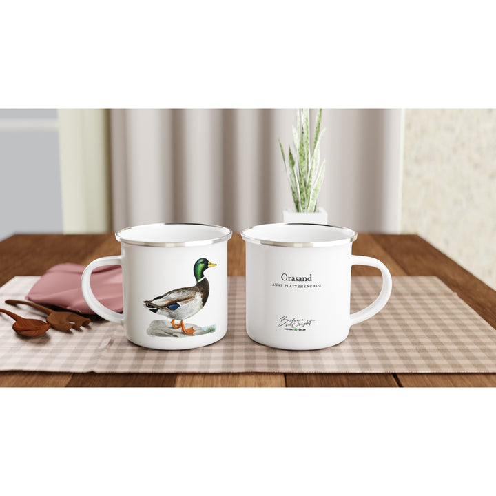 Emaljkopp med Gräsand