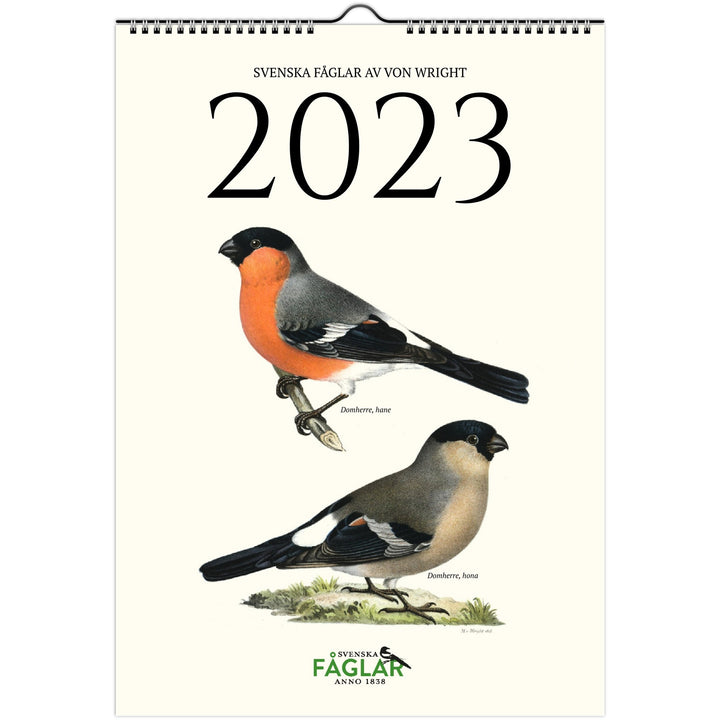 »Svenska fåglar« 2023, väggkalender