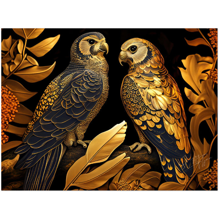 »Golden Birds and Leaves«